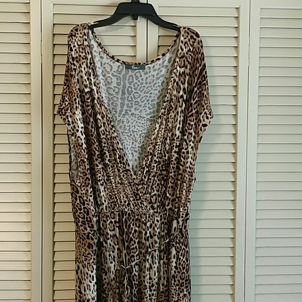 Pinc Animal Print Maxi Dress
